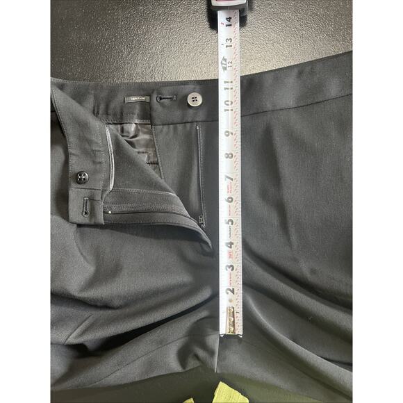 Talbots Pants Womens 12 Black Wide Leg Heritage Trousers Front Zip Career Office - Picture 7 of 9